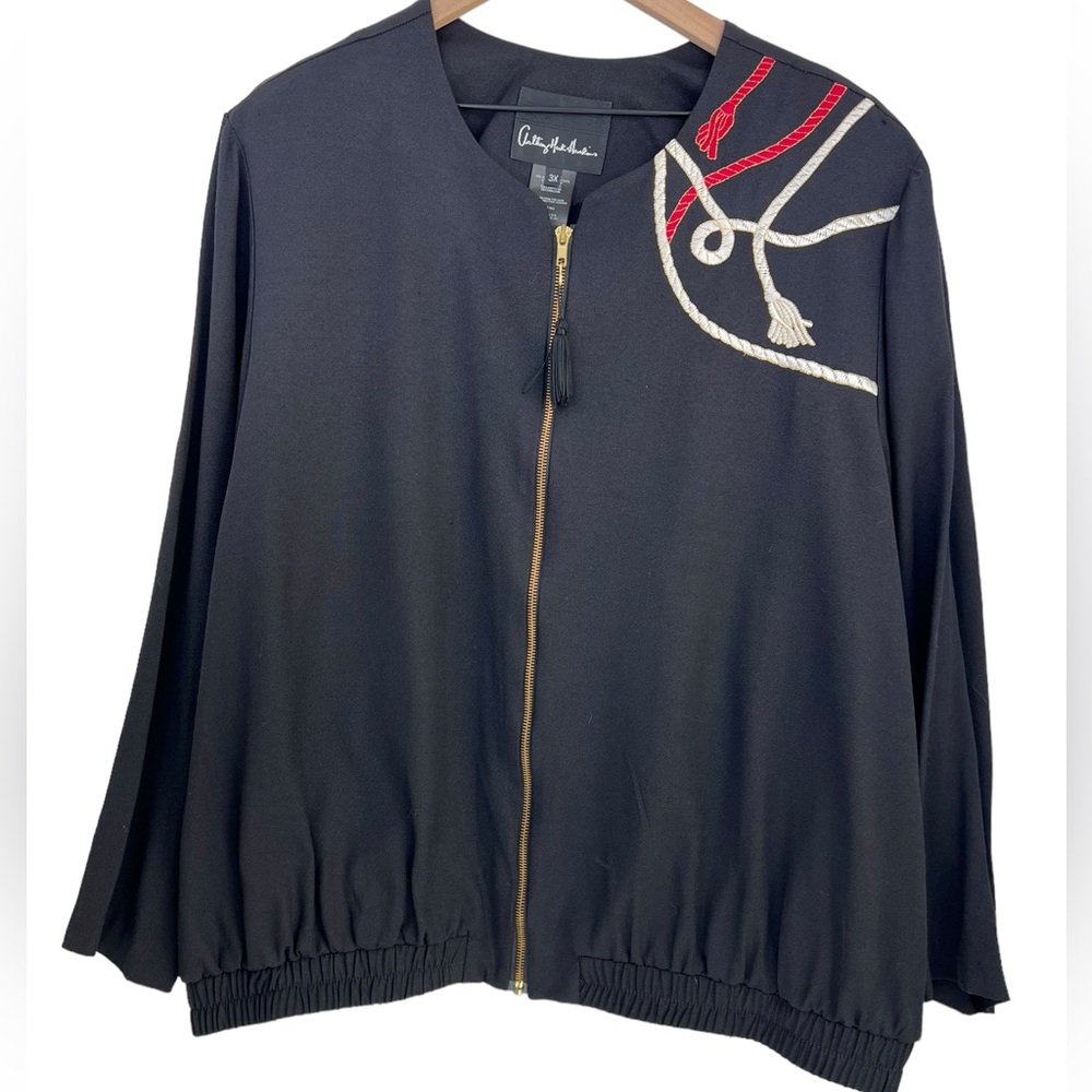 Anthony Mark Hankins Women plus Size 3X Full Zip Jacket